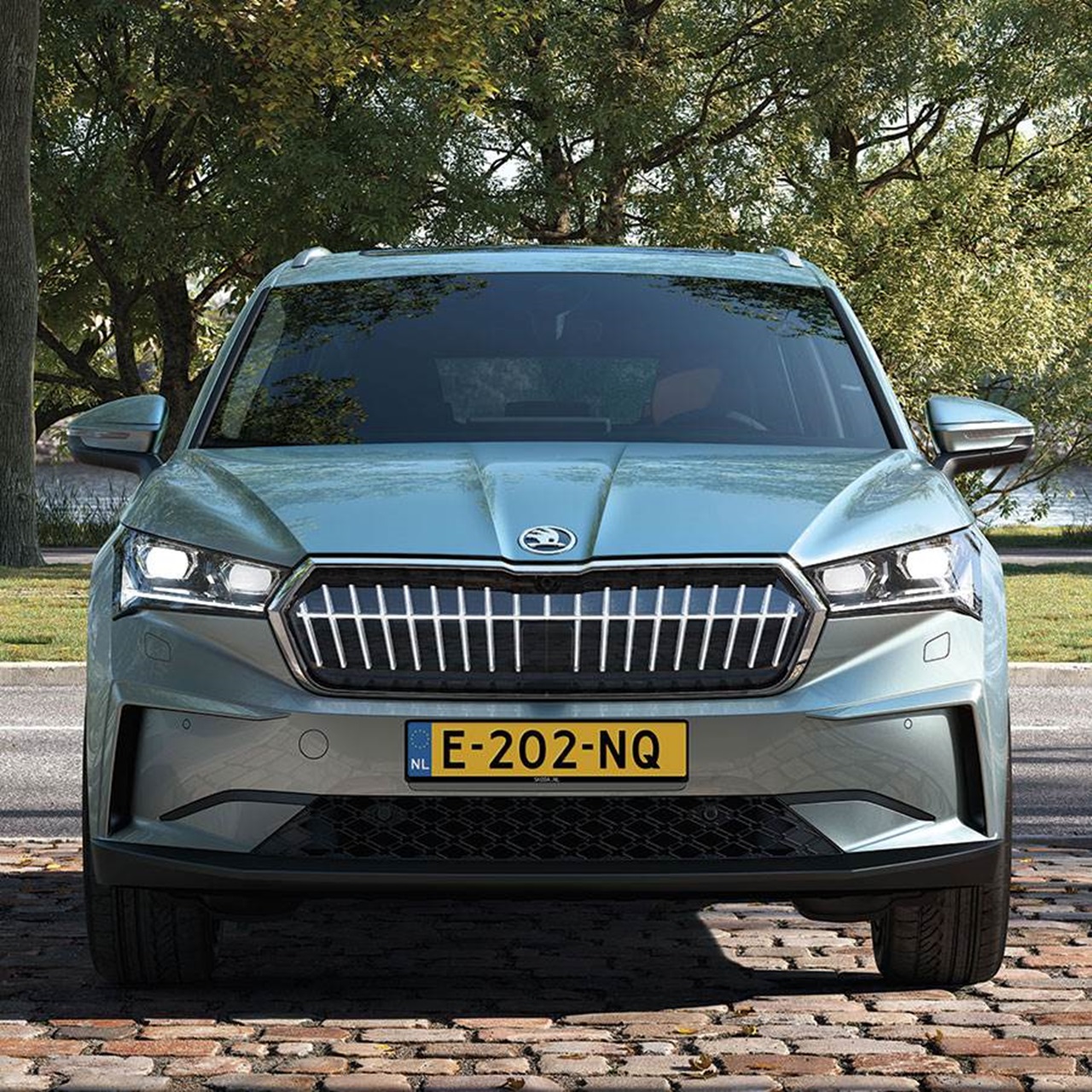 skoda enyaq voorkant