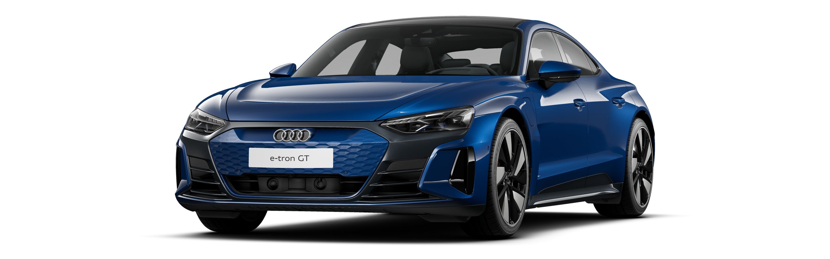 audi e-tron gt blauw