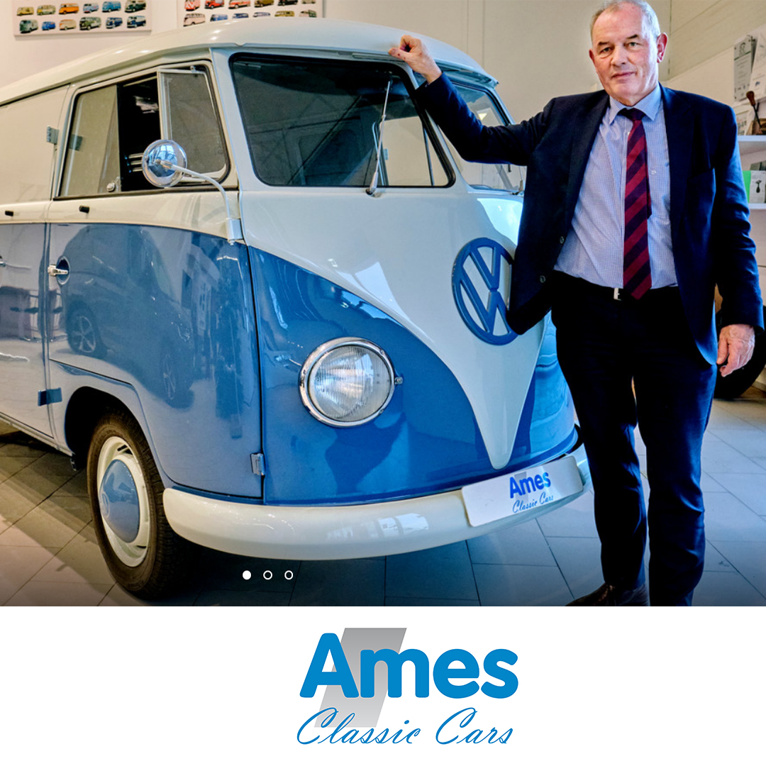 Ames Volkswagen Classic car busje met Leen de Koning
