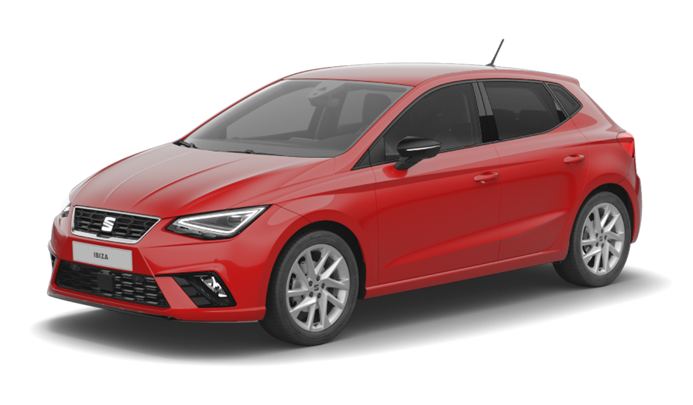 Seat Ibiza Rood Schuinvoor Modelfoto