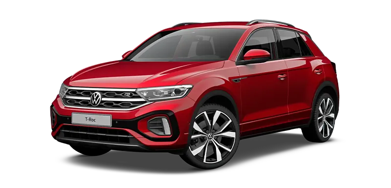 Volkswagen T-Roc Kings Red Schuinvoorkant Modelfoto